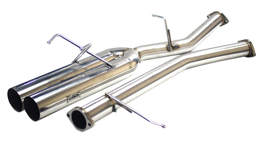 ISR Performance EP (Straight Pipes) Dual Tip Exhaust - Nissan 240sx 89 ...