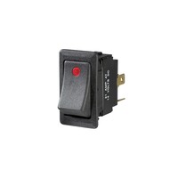 Narva 12/24V Illuminated Off/On Heavy-Duty Rocker Switch Red 63048BL