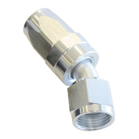 Aeroflow 100 Series Taper Hose End -06AN Female to -06AN Hose 30-Degree Silver AF117-06S