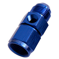 Aeroflow AN Adapter -06AN Female to -06AN Male Straight 1/8" NPT Port Blue AF140-06