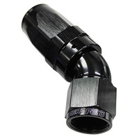 Aeroflow 150 Series Taper Full Flow Hose End -04AN Female to -04AN Hose 45-Degree Black AF152-04BLK