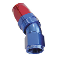 Aeroflow 150 Series Taper Full Flow Hose End -04AN Female to -04AN Hose 30-Degree Blue/Red AF197-04