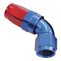 Aeroflow 150 Series Taper Full Flow Hose End -16AN Female to -16AN Hose 60-Degree Blue/Red AF198-16