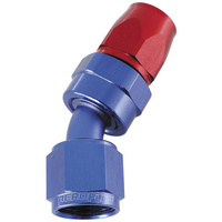 Aeroflow ALLOY 30 DEG HOSE END -6AN BLUE SWIVEL NUT SUIT TEFLON