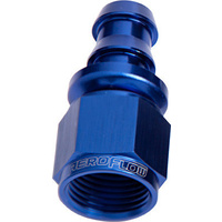 Aeroflow STRAIGHT PUSH LOCK END -6AN BLUE NO CLAMP REQUIRED 25pk