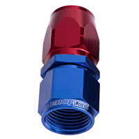 Aeroflow 500 Series Cutter Hose End -04AN Female to -04AN Hose Straight Blue/Red AF501-04