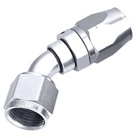 Aeroflow 500 Series Cutter Hose End -12AN Female to -12AN Hose 45-Degree Silver AF502-12S