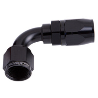 Aeroflow 500 Series Cutter Hose End -08AN Female to -08AN Hose 90-Degree Black AF503-08BLK