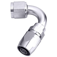 Aeroflow 500 Series Cutter Hose End -08AN Female to -08AN Hose 120-Degree Silver AF504-08S