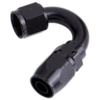 Aeroflow 500 Series Cutter Hose End -06AN Female to -06AN Hose 150-Degree Black AF505-06BLK