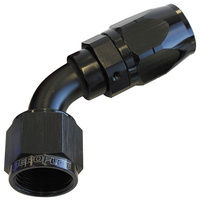 Aeroflow 500 Series Cutter Hose End -04AN Female to -04AN Hose 60-Degree Black AF508-04BLK