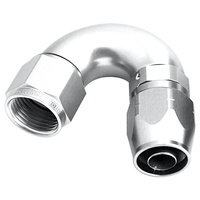 Aeroflow 550 Series Cutter Stepped Hose End -12AN Female to -16AN Hose 150-Degree Silver AF555-16-12S