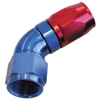 Aeroflow 550 Series Cutter Stepped Hose End -06AN Female to -08AN Hose 60-Degree Blue/Red AF558-08-06