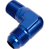 Aeroflow MALE 90 DEG 1/8'' NPT TO -3AN BLUE MALE NPT TO AN 90DEG