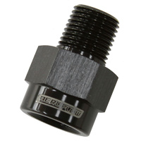 Aeroflow 1/8'' BSP male to 1/8'' NPT Female BLACK