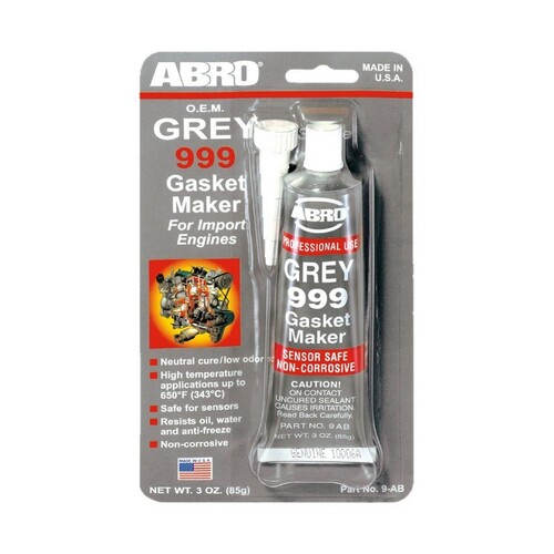 Abro 999 Silicone Gasket Maker Grey 85g Tube 9-AB