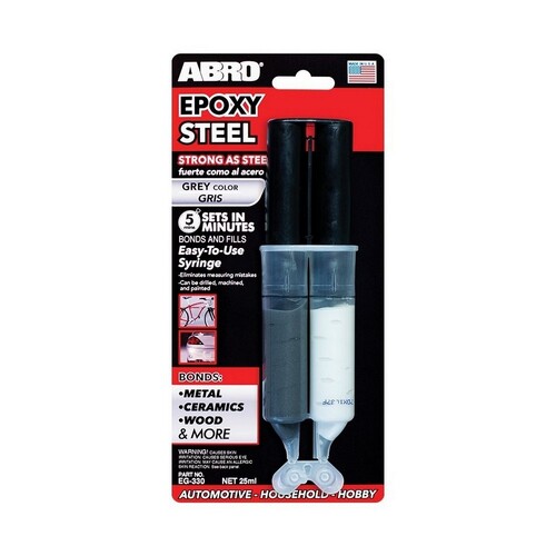 Abro 5-Minute Epoxy Syringe Steel 30mL EG-330