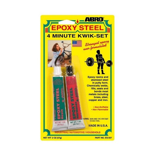 Abro 4-Minute Epoxy Adhesive Steel 57g ES-507