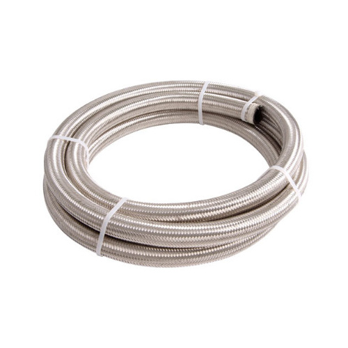 Aeroflow 100 Series -04AN Stainless Braided Hose Silver AF100-04