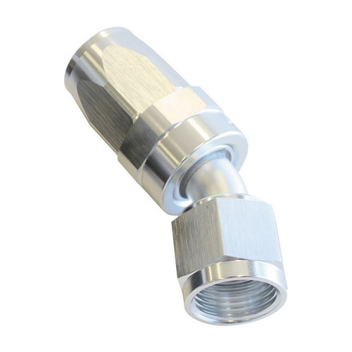 Aeroflow 100 Series Taper Hose End -16AN Female to -16AN Hose 30-Degree Silver AF117-16S