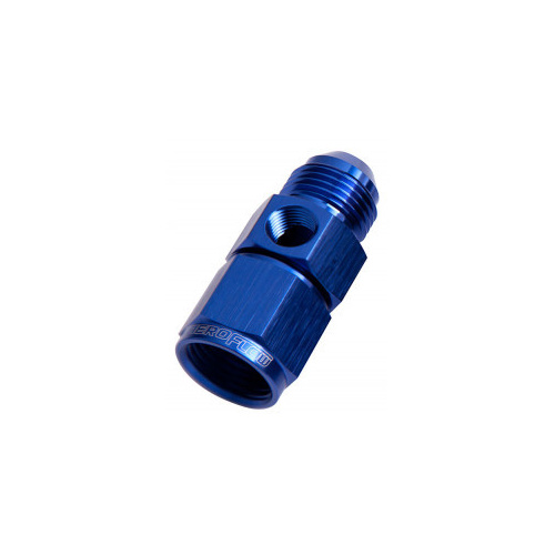 Aeroflow AN Adapter -03AN Female to -03AN Male Straight 1/8" NPT Port Blue AF140-03