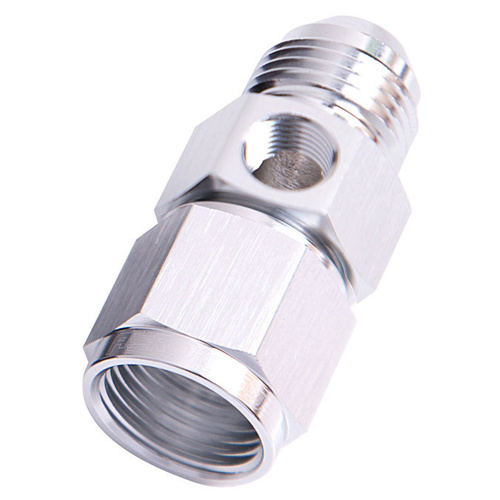 Aeroflow AN Adapter -10AN Female to -10AN Male Straight 1/8" NPT Port Silver AF140-10S