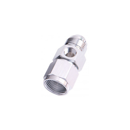 Aeroflow AN Adapter -12AN Female to -12AN Male Straight 1/8" NPT Port Silver AF140-12S