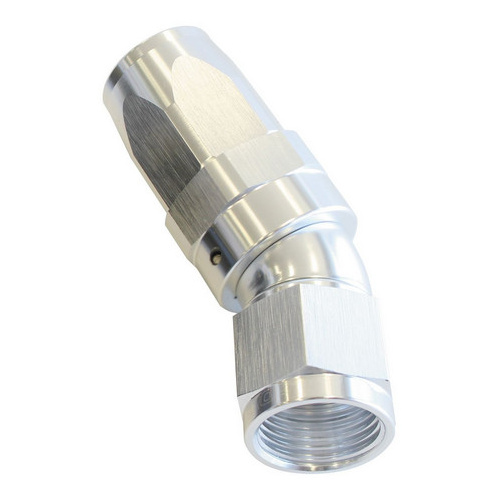 Aeroflow 150 Series Taper Full Flow Hose End -04AN Female to -04AN Hose 30-Degree Silver AF197-04S