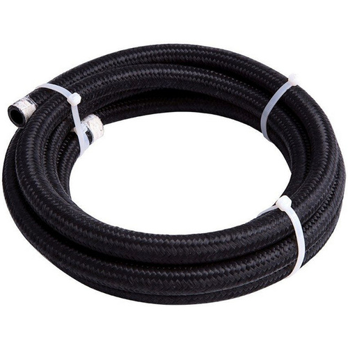 Aeroflow BLACK BRAID LIGHTWEIGHT -12AN 4.5M CLAMSHELL PACK 24.5MM OD