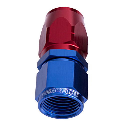 Aeroflow 500 Series Cutter Hose End -08AN Female to -08AN Hose Straight Blue/Red AF501-08