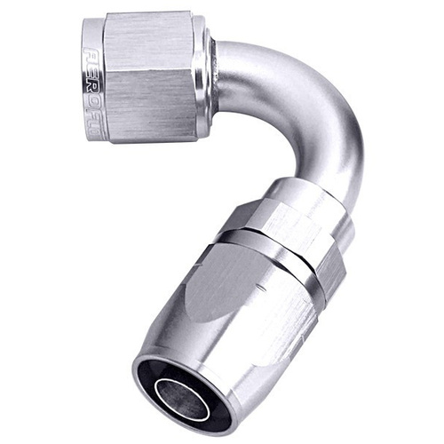 Aeroflow 500 Series Cutter Hose End -08AN Female to -08AN Hose 120-Degree Silver AF504-08S