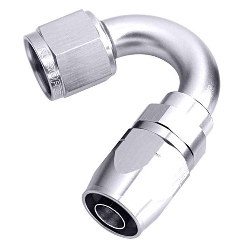 Aeroflow 500 Series Cutter Hose End -04AN Female to -04AN Hose 150-Degree Silver AF505-04S