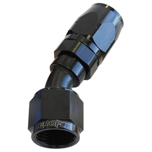 Aeroflow 500 Series Cutter Hose End -04AN Female to -04AN Hose 30-Degree Black AF507-04BLK