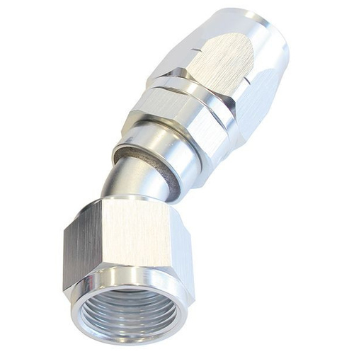 Aeroflow 500 Series Cutter Hose End -04AN Female to -04AN Hose 30-Degree Silver AF507-04S