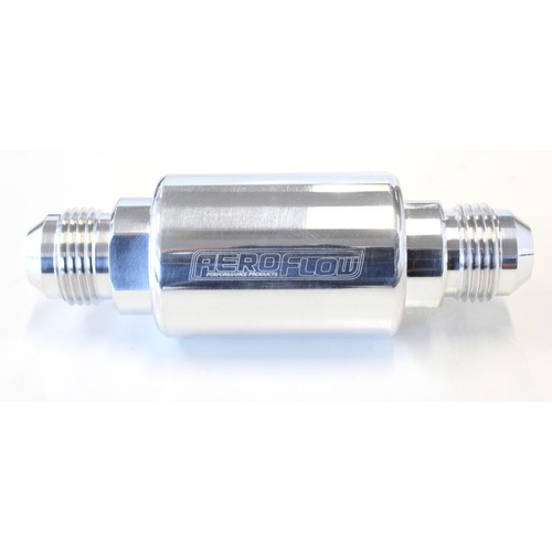 Aeroflow AEROFLOW FILTER 40 MICRON POLISHED-8AN 1.25'' x 3'' NOTES