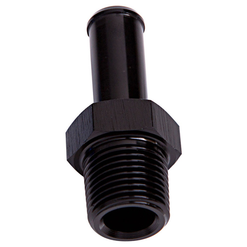 Aeroflow MALE 1/2'' NPT TO 5/8'' BARB BLACK STRAIGHT MALE TO MALE