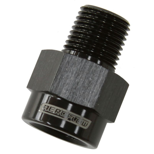 Aeroflow 1/8'' BSP male to 1/8'' NPT Female BLACK