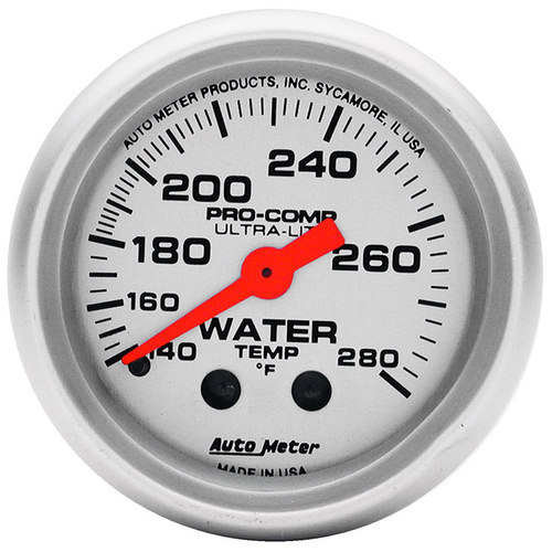 Auto Meter Ultra-Lite Series Water Temperature Gauge AU4331