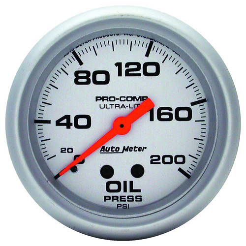 Auto Meter Ultra-Lite Series Oil Pressure Gauge AU4422