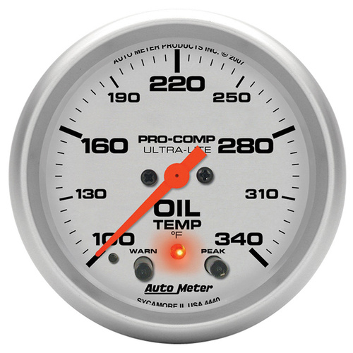 Ultra-Lite Series Oil Temperature Gauge (AU4440)