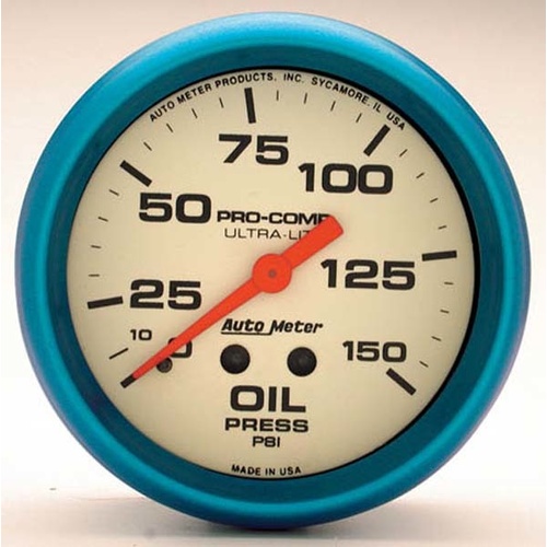 Auto Meter Ultra-Nite Series Oil Pressure Gauge AU4523