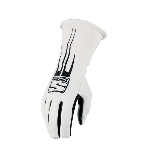 Predator Glove - X-Large, White, SFI Approved